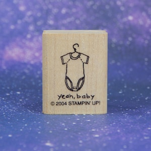 SÍ, MONO DE BEBÉ, sello de goma montado, Stampin' Up!