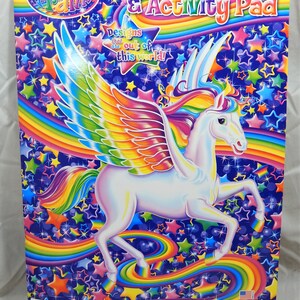 LISA FRANK, Super Coloring & Activity Pad, Large Format - Etsy