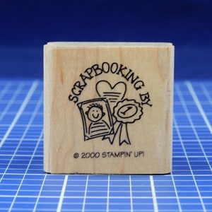SCRAPBOOKING BY, carimbo de borracha montado, Stampin' Up!