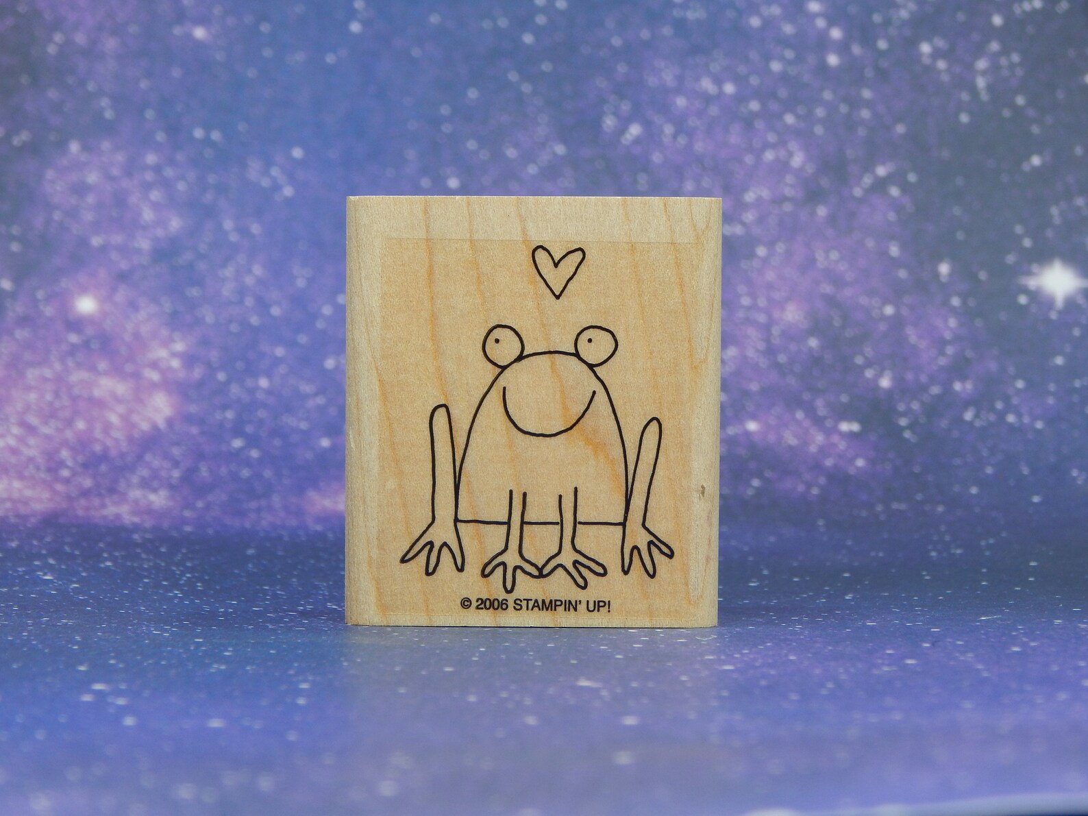 FROG With HEART Mounted Rubber Stamp Stampin' Up - Etsy