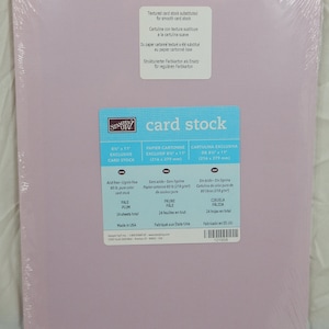 PALE PLUM Retired Stampin&#39; Up! TEXTURED Card Stock