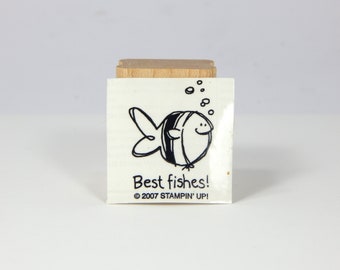 BEST FISHES, Unmounted Rubber Stamp, Stampin&#39; Up!