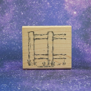 FENCE POSTS, Wood Mounted Rubber Stamp, Stampin&#39; Up!