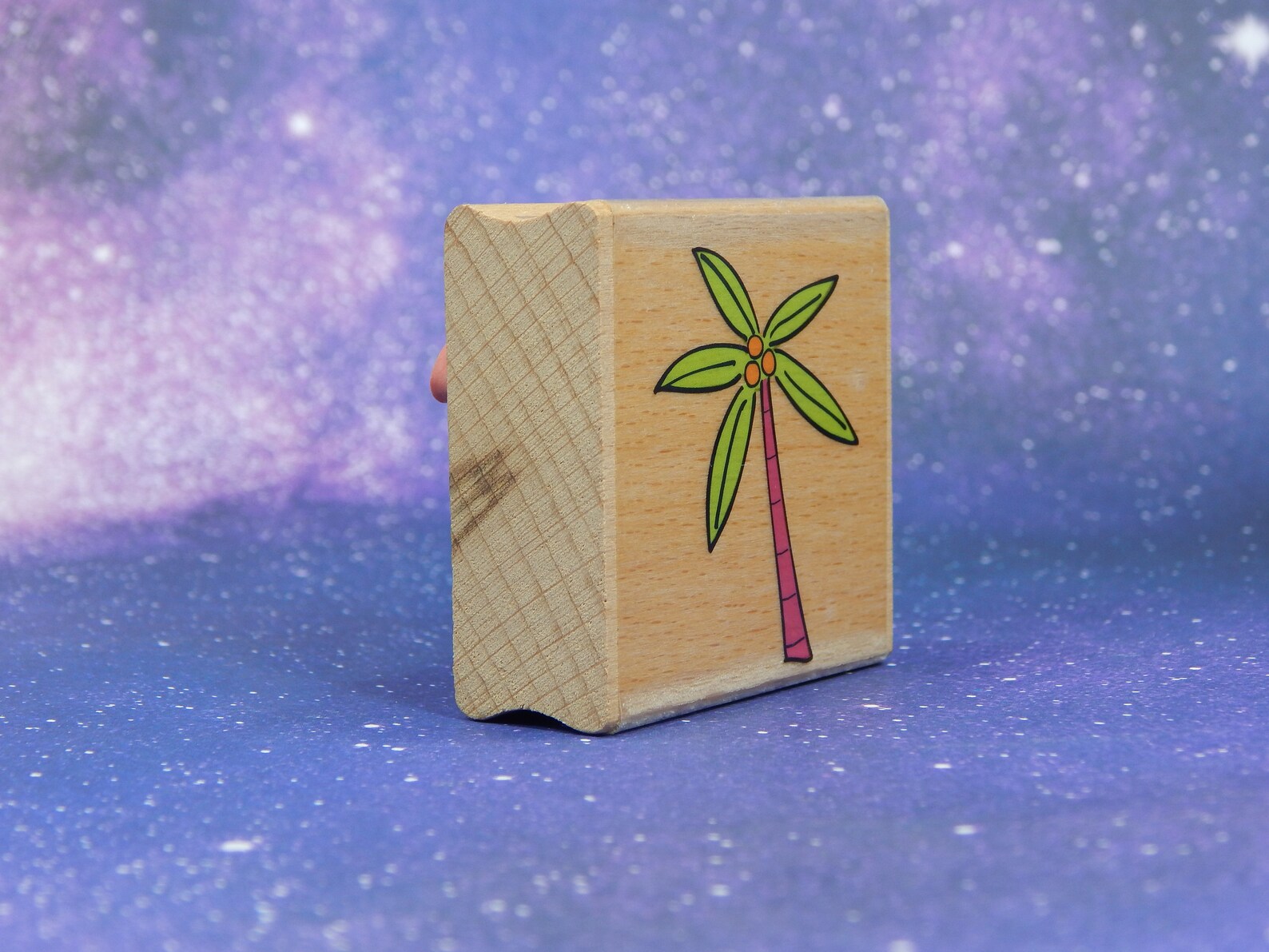 PALM TREE Wood Mounted Rubber Stamp by Katie & Co Etsy