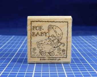 FOR BABY, Wood Mounted Rubber Stamp, Stampin' Up!