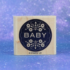 BABY, op hout gemonteerde rubberen stempel van Stampin' Up!
