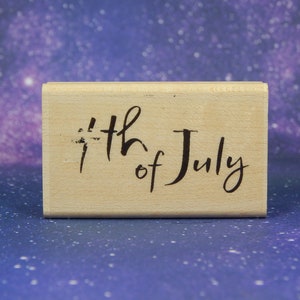 4 juillet, tampon en caoutchouc mat, inspirations papier