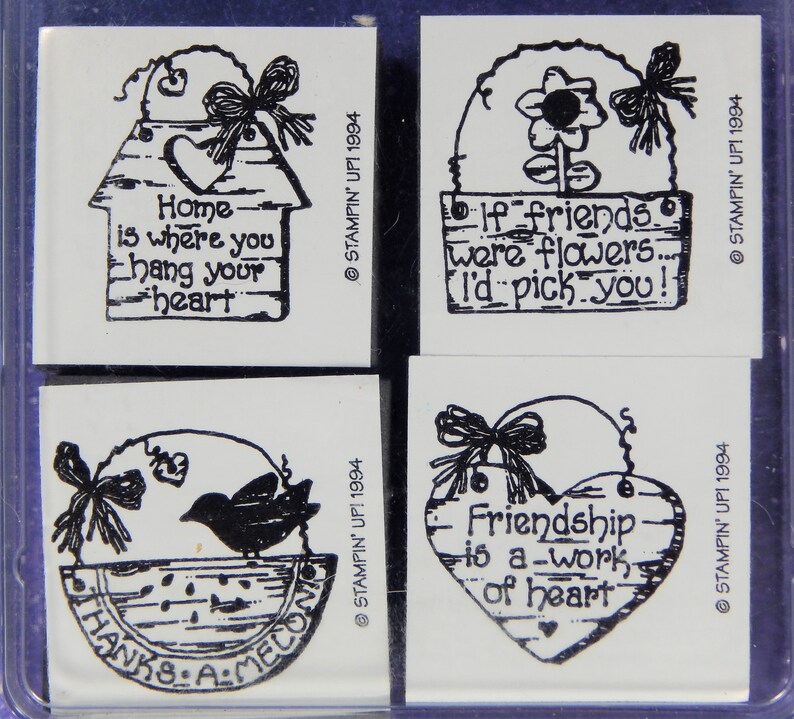 HANG YOUR HEART Rubber Stamp Set by Stampin' Up Etsy