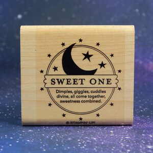 SWEET ONE, op hout gemonteerde rubberen stempel, Stampin&#39; Up!