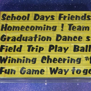 SCHOOL DAYS, Foam Mounted Rubber Stamps, Stampendous