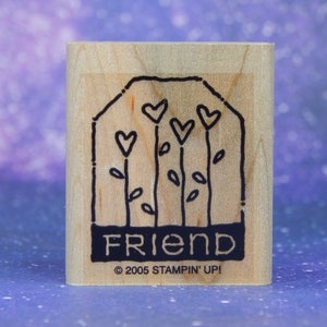 FRIEND, Wood Mounted Rubber Stamp, Stampin&#39; Up!