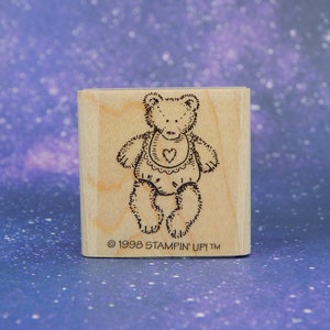 OSO DE PELUCHE BEBÉ, sello de goma montado, Stampin' Up!