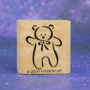 TEDDY BEAR, Wood Mounted Rubber Stamp, Stampin&#39; Up!