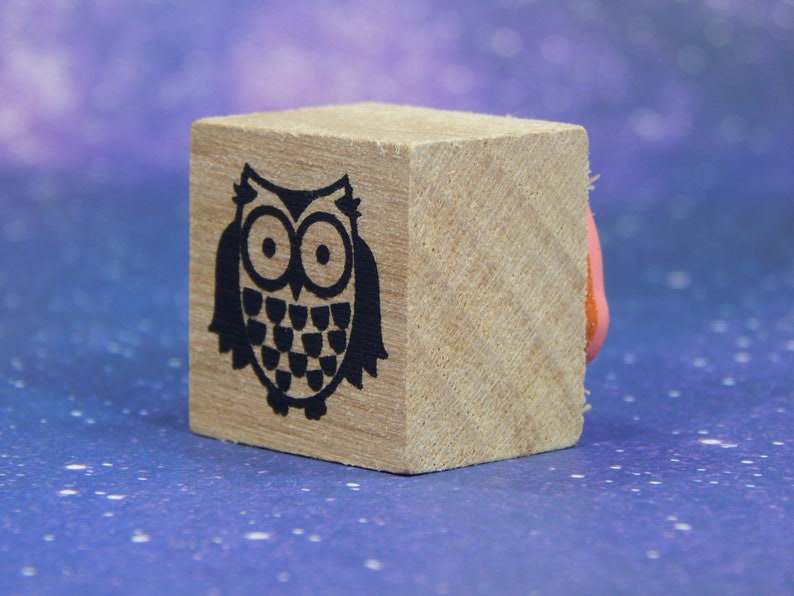 Wood Mounted Rubber Stamp by Recollections OWL