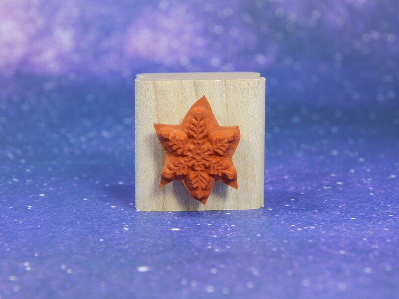 SNOWFLAKE Stampin/' Up! Wood Mounted Rubber Stamp