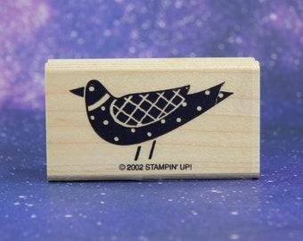 BIRD, timbro di gomma montato su legno di Stampin' Up!