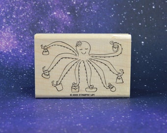 OCTOPUS, Wood Mounted Rubber Stamp by Stampin' Up!