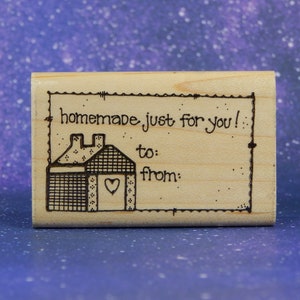 Homemade Just for You, To From:  Rubber Stamp, DOTS
