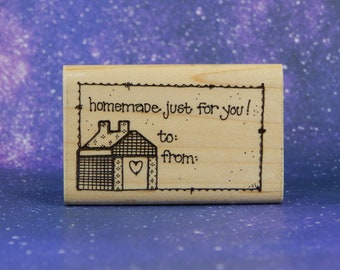 Homemade Just for You, To From:  Rubber Stamp, DOTS