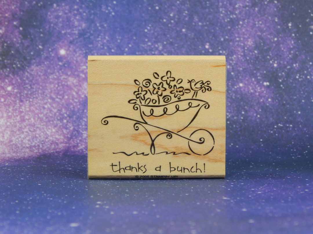 THANKS A BUNCH, Mounted Rubber Stamp by Stampin' Up! - Etsy