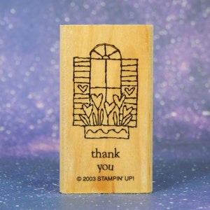 THANK YOU, Wood Mounted Rubber Stamp, Stampin&#39; Up!