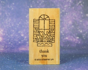 ヴィンテージ スタンピンアップ ギフト フォー ユー 木製マウント ゴム