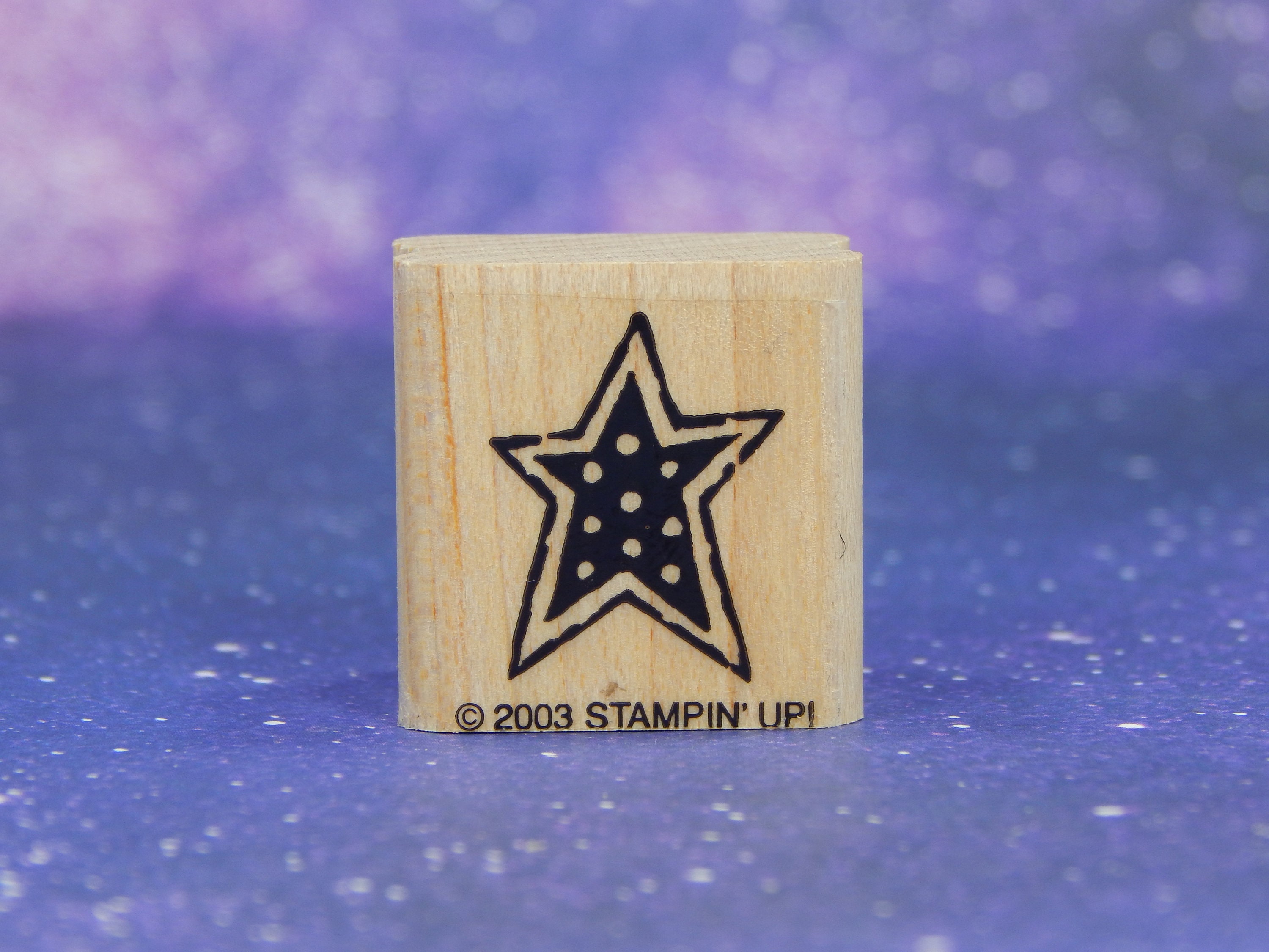 STAR with DOTS, Mounted Rubber Stamp, Stampin' Up!
