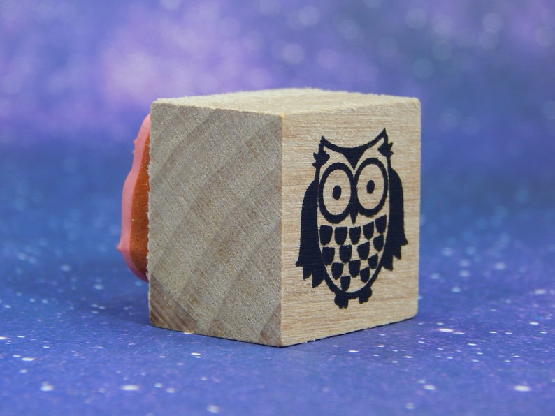 Wood Mounted Rubber Stamp by Recollections OWL
