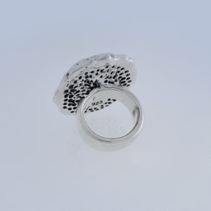 925 Sterling Silver Hollow Mushroom Ring image 7