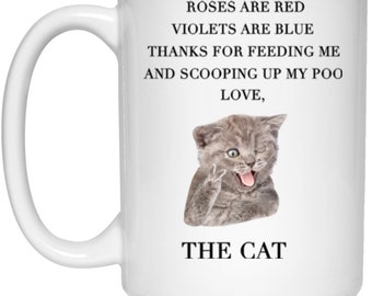 The Cat 15 oz. White Mug