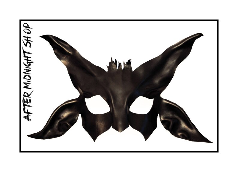 White baphomet leather mask satan devil demon goat blood pentacle cosplay costume masquerade horror macabre pagan gothic halloween fetish