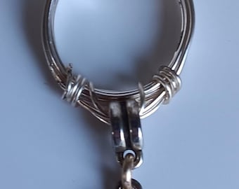 Silver Nurses Cap Charm Ring/RN Jewelry