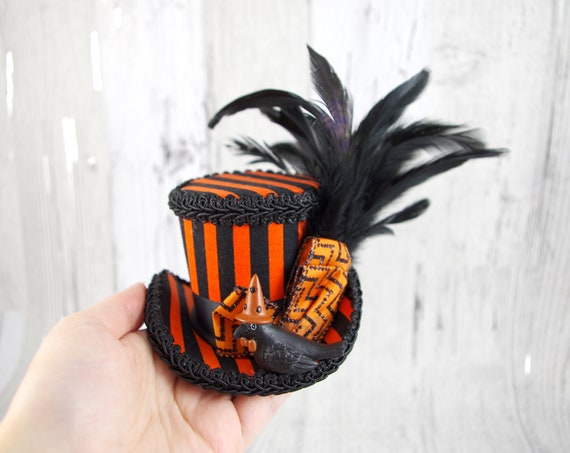 Black and Orange Raven Halloween Small 
