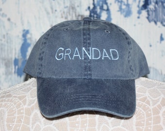 Embroidered Grandad hat - Custom Grandad baseball cap - Embroidered baseball hat - Grandparent baseball cap - Grandad gift - Custom Gift
