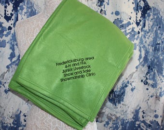 Manta de lana para ganado - Premio personalizado - Ducha para ganado - Premio para establo de exhibición - Premios de feria - Bolsa bordada - Regalo personalizado