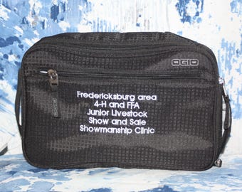 Premio de aseo/maquillaje para ganado - Premio personalizado - Ducha para ganado - Premio para el establo - Premios de feria - Bolsa bordada - Regalo personalizado