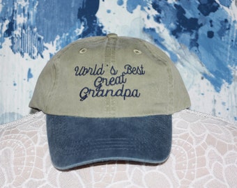 Best Great Grandpa Baseball Hat - Great Grandpa Hat - Baby Announcement Gift - New  Great Grandpa Baseball Cap - Grandpa Baseball Cap