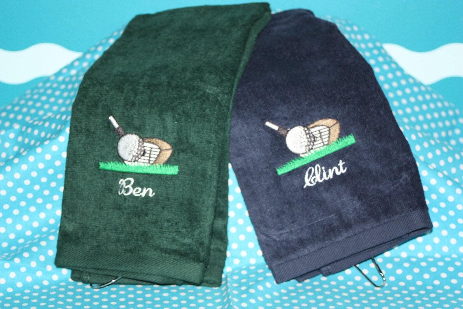 Personalized Golf Towel Personalized Golf Gift Embroidered Etsy