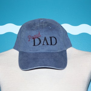 Dad Baseball Cap Proud Dad ball cap embroidered dad baseball cap custom dad hat custom embroidery image 2