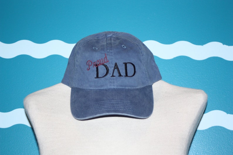 Dad Baseball Cap Proud Dad ball cap embroidered dad baseball cap custom dad hat custom embroidery image 2