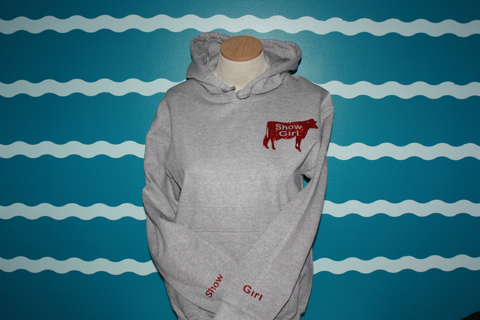 Dairy Cow Show Girl Hooded Sweatshirt Custom Dairy Cow Etsy