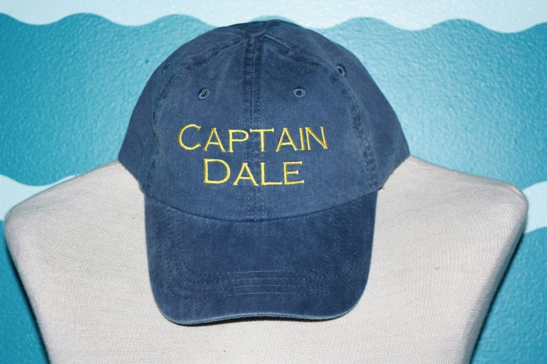 Custom Baseball Cap Captain name embroidered baseball cap Great custom gift baseball hat embroidered personalized captain hat image 3