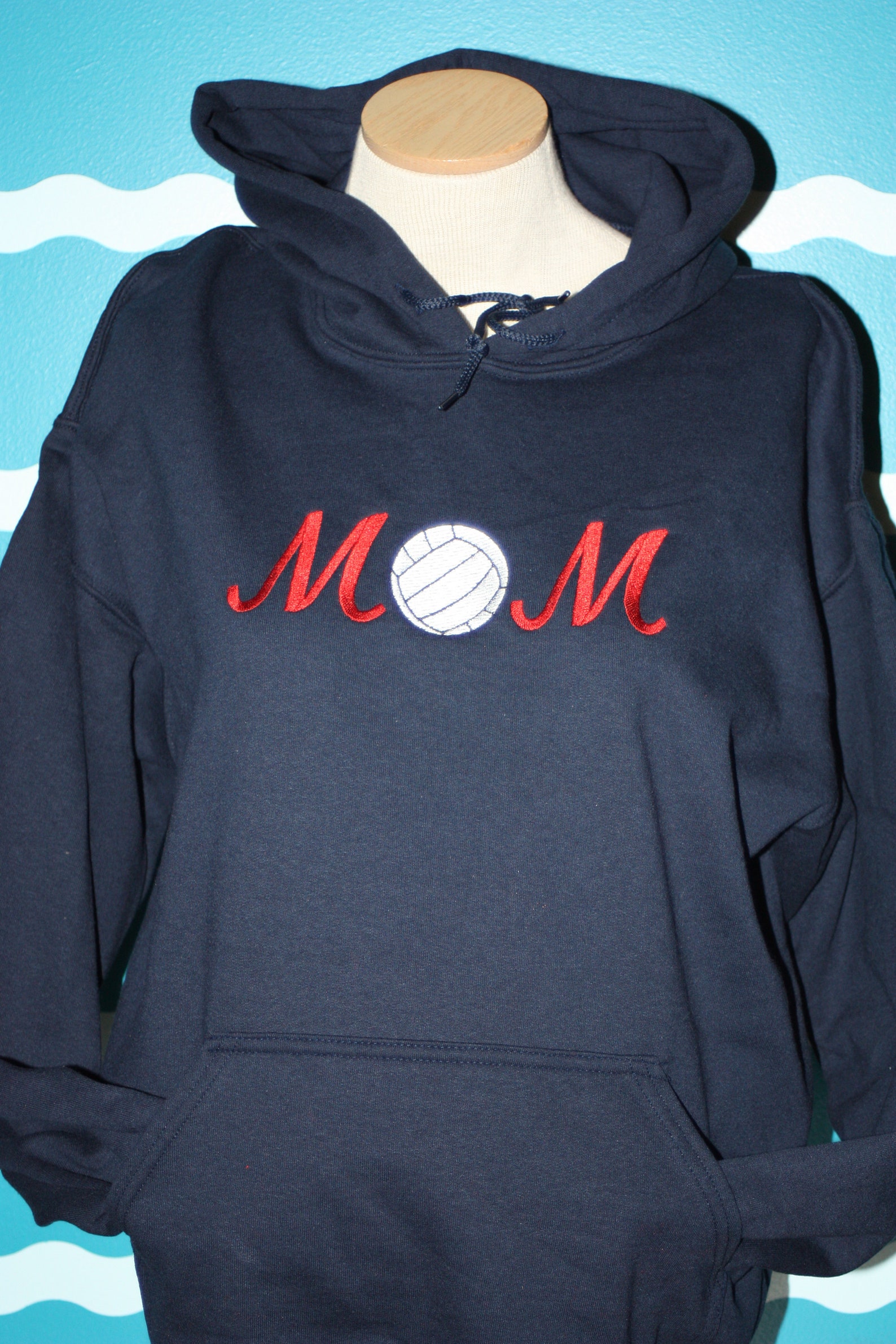 Embroidered Volleyball Mom Sweatshirt Mom Volleyball Hoodie - Etsy