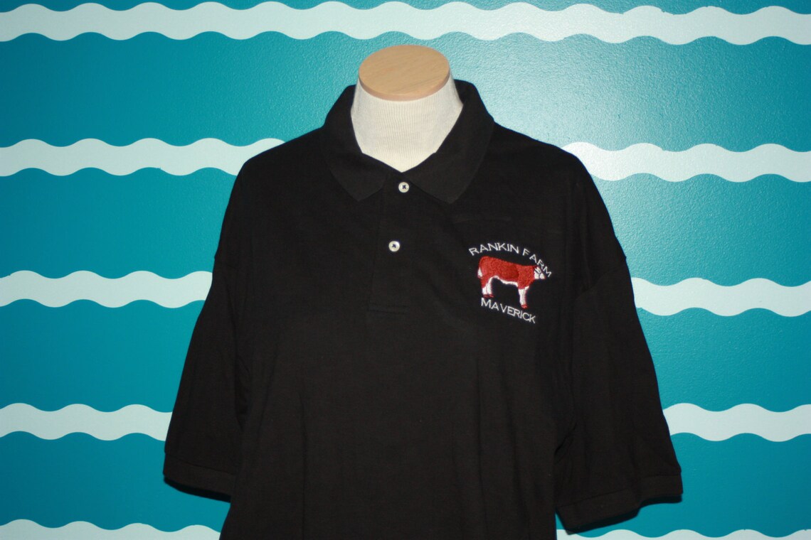 Custom Hereford Polo shirt Hereford farm custom polo shirt Etsy