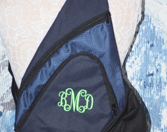 Monogrammed Sling BackPack - Personalized School bag - Back to school supply -