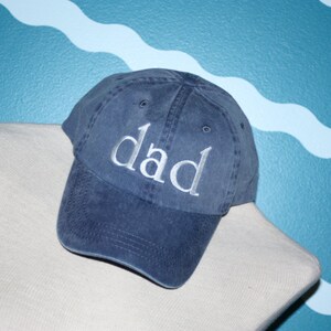 Dad Baseball Cap Dad ball cap Embroidered baseball cap custom dad hat Custom embroidery Hat for dad Baby announcement Gift image 4