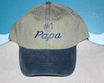 Papa Baseball Hat - Gift for Papa - Baby announcement  gift - Grandpa ball cap - Grandpa Baseball cap - Custom Embroidered Hat