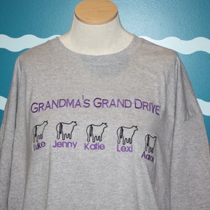 grandma's tshirt grandma shirt livestock grandma shirt grandma's finial drive grandma show shirt grandma gift grandma cow tshirt image 3