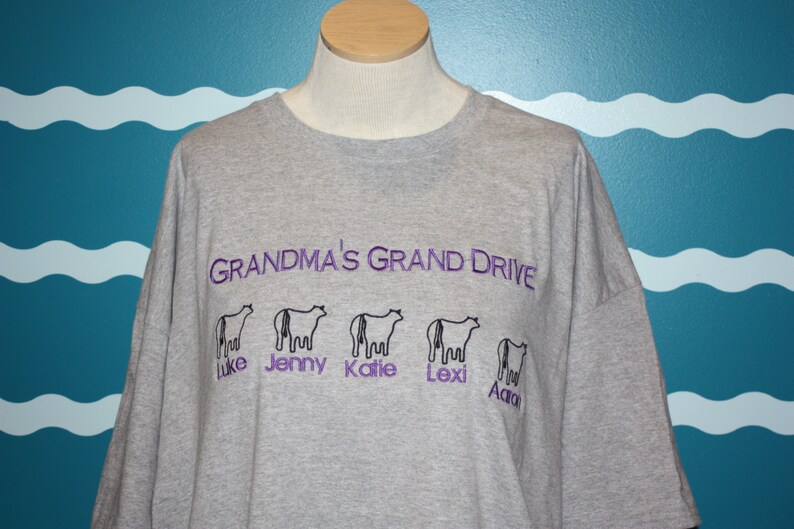 grandma's tshirt grandma shirt livestock grandma shirt grandma's finial drive grandma show shirt grandma gift grandma cow tshirt image 3