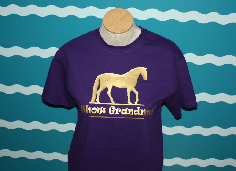 Horse Show Grandma T Shirt Equestren Grandma Shirt Custom Etsy